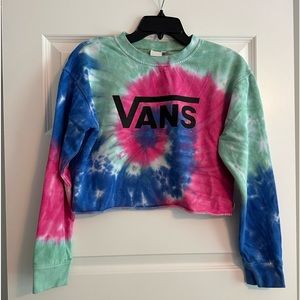 Vans Tie Dye Cropped Sweatshirt